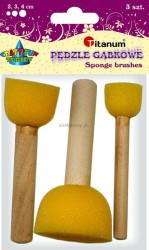 Pędzel Titanum Craft-Fun Series gąbka do malowania zestaw 3 szt. (hsm001)