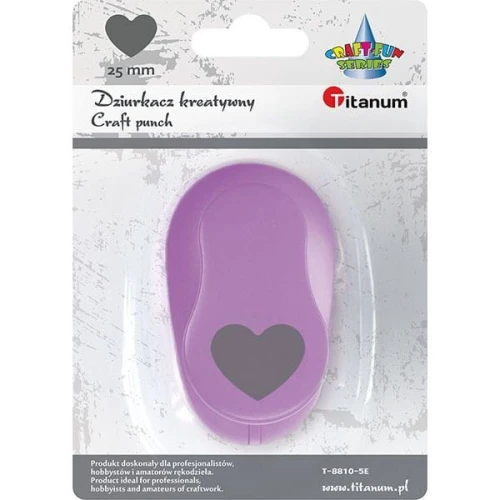 Dziurkacz ozdobny Titanum Craft-Fun Series 25mm serce (T-8810-5F)
