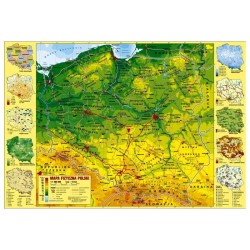 Podkład na biurko Derform Polska mapa 490 mm x 340 mm (POPF)
