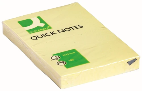Notes samoprzylepny Q-Connect żółty 100k 51 mm x 76 mm (KF10501)