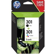 Zestaw dwóch tuszy HP 301 do Deskjet 1000/2000 | 2 x3 ml | CMY/K