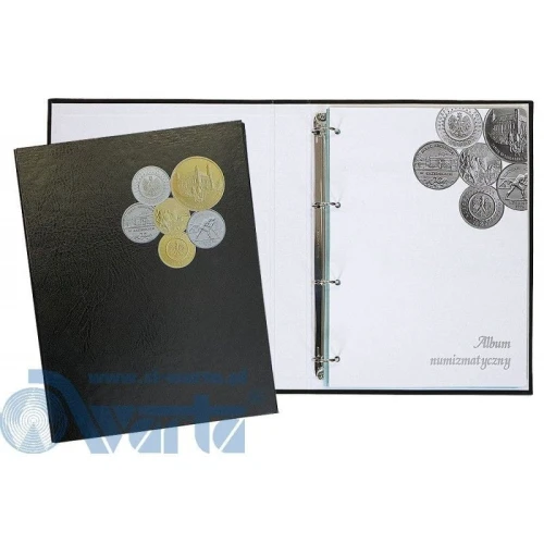 Klaser numizmatyczny Warta - czarny 240 mm x 315 mm (112-003)