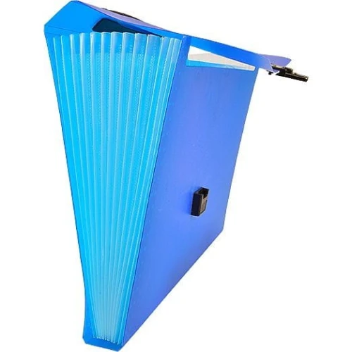 Teczka z przegródkami Tetis harmonijkowa A4 kolor: niebieski 13 przegródek (BT623-N)