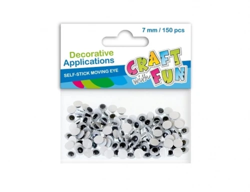 Oczka Craft Fun oczy samoprzylepne 7mm 150 szt (383656)