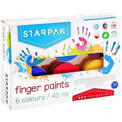 Farba do malowania palcami Starpak doggy 40 ml 6 kol. (448008)