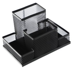 Przybornik na biurko Tres - czarny (SPB4A/CZ)