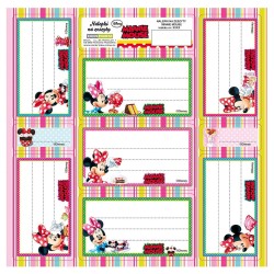 Naklejka na zeszyt Derform Myszka Minnie 165 mm x 165 mm (NNZMM)