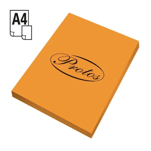 Papier kolorowy Protos A4 - pomarańczowy 160 g
