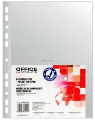 Koszulki na dokumenty Office Products groszkowe A4 kolor: przezroczysty typu U 30 mic. (21141115-90)