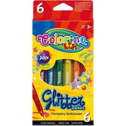 Flamaster Patio Colorino brokatowe 6 kol. (65641PTR)