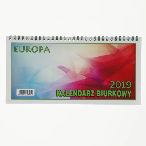 Kalendarz biurkowy Beskidy EUROPA biurkowy leżący 135 mm x 270 mm