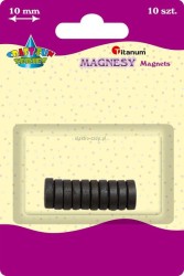 Magnes Titanum Craft-Fun Series - czarny śr. 10 mm (DIY16036)