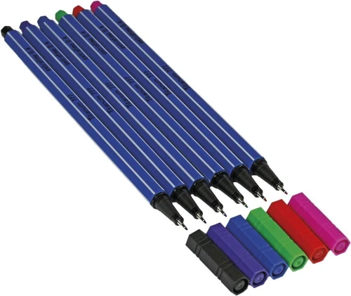 Cienkopis Top Quality Fineliner, mix 0,4 mm 6kol. (777)