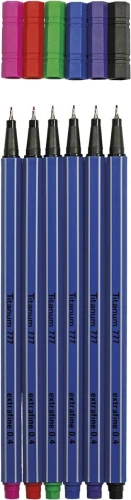 Cienkopis Top Quality Fineliner, mix 0,4 mm 6kol. (777)