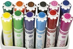 Flamaster Fun&amp;Joy okrągłe  z pieczątkami 12 kol. (FJGCP20501-12)