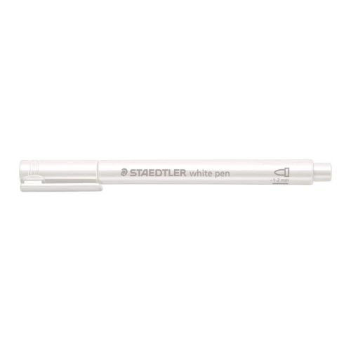 Marker permanentny Staedtler metaliczny, biały 1-2 mm okrągła końcówka (8323-0)