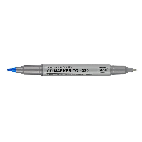 Marker do cd Toma niebieski dwustronny, niebieski 0,5-1,0 mm (To-320)