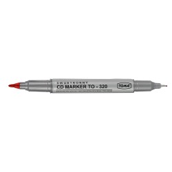 Marker do cd Toma czerony dwustronny, czerwony 0,5-1,0 mm (To-320)