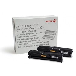 Zestaw dwóch tonerów Xerox do  Phaser 3020,WorkCentre 3025 | 2x1500 str. | black