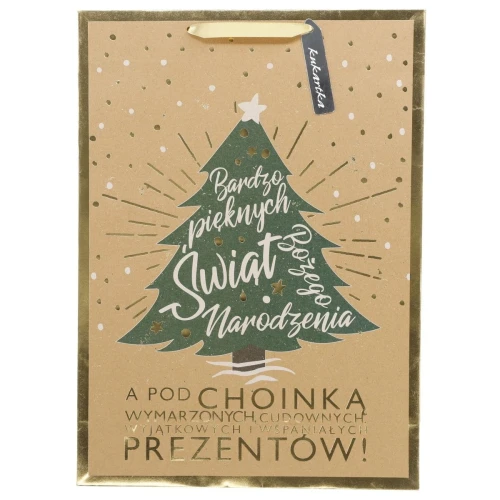 Torba prezentowa Kukartka torebka ozdobna Bożenarodzenie (QPS)