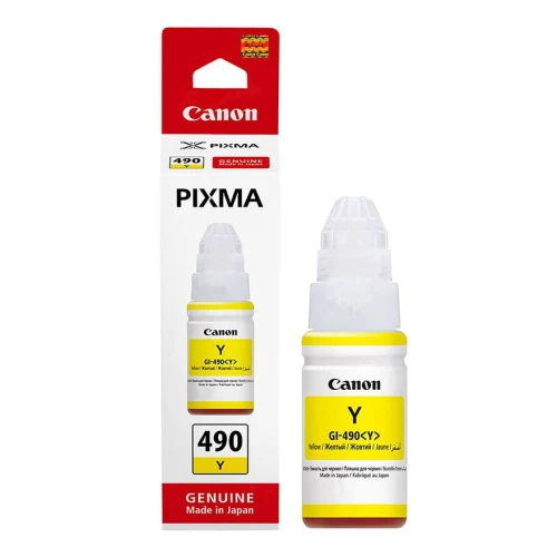 Tusz Canon GI-490 do Canon  PIXMA G1400/G2400/G3400 | 70ml | yellow