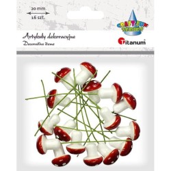 Ozdoba styropianowa Titanum Craft-Fun Series muchomor na druciku (92636)