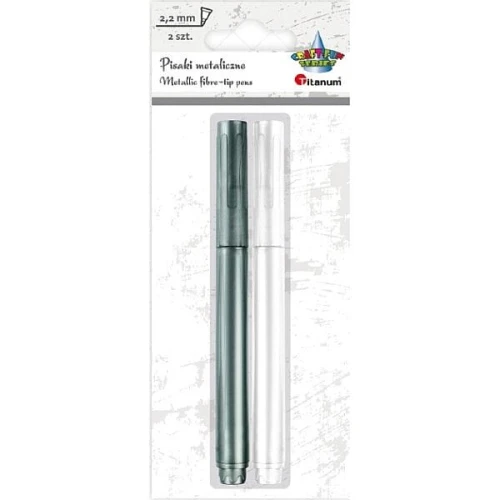 Cienkopis Titanum Craft-Fun Series pisak metaliczny 2,2 mm 2kol.