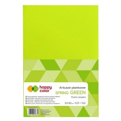 Arkusz piankowy Happy Color kolor: zielony 5 ark. 210 mm x 297 mm (HA 7130 2030-53)