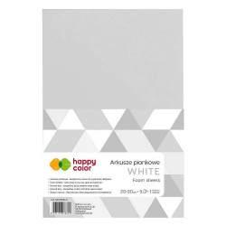 Arkusz piankowy Happy Color kolor: biały 5 ark. 210 mm x 297 mm (HA 7130 2030-0)