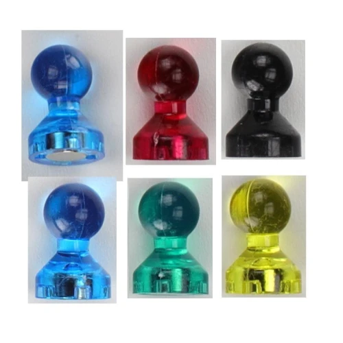 Magnes Titanum pinezki tablicowe 10 mm neodymowe - mix śr. 10 mm