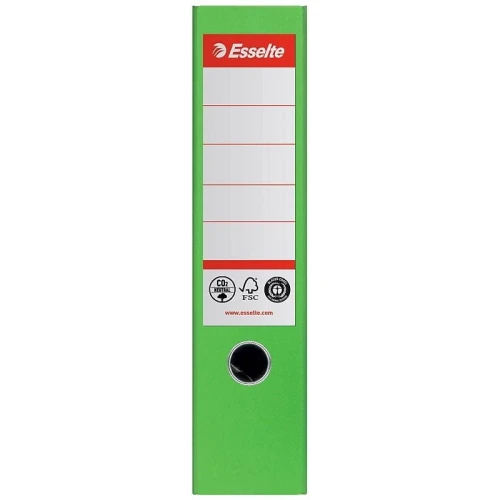 Segregator dźwigniowy Esselte No.1 neutralny pod względem emisji CO2 A4 zielony 75 mm (627567)