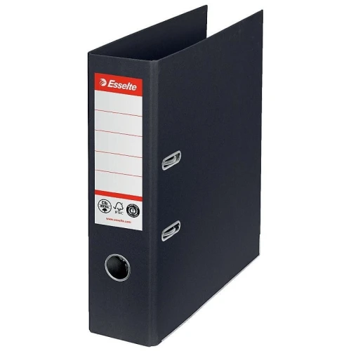Segregator dźwigniowy Esselte No.1 neutralny pod względem emisji CO2 A4 czarny 75 mm (627569)