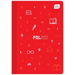 Zeszyt tematyczny Interdruk Język polski A5 60k. 70 g linia