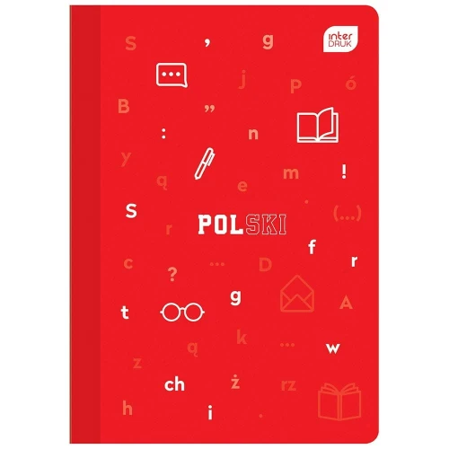 Zeszyt tematyczny Interdruk Język polski A5 60k. 70 g linia