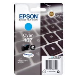 Tusz  Epson 407 do WF-4745DTWF | 20,3 ml | Cyan