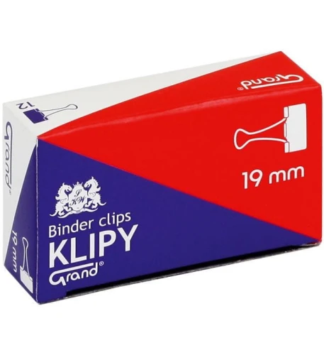 Klip Grand czarny 19 mm