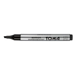 Marker permanentny Toma, czarny 0,6 mm ścięta końcówka (TO-091 3 3)