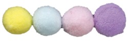 Pompony Titanum Craft-Fun Series Pastelowe poliestrowe mix 60 szt (20721-3)