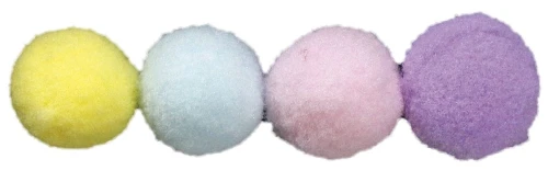 Pompony Titanum Craft-Fun Series Pastelowe poliestrowe mix 60 szt (20721-3)
