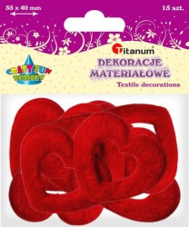 Ozdoba materiałowa Titanum Craft-Fun Series serce (BY163)