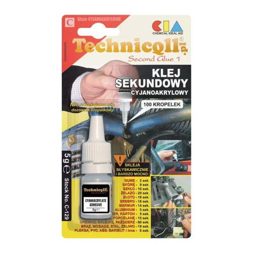 Klej w tubie Technicqll sekundowy 5 g (C-129)