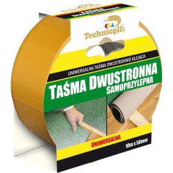 Taśma dwustronna Technicqll dwustronna uniwersalna 50 mm 10 m (T-222)