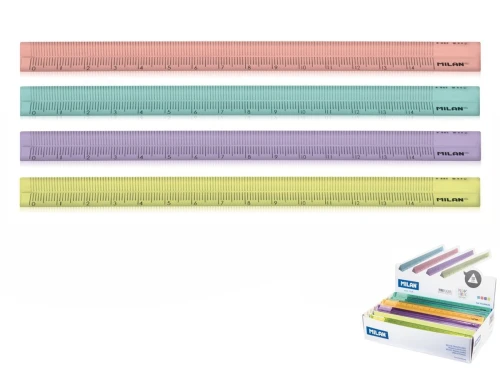 Linijka plastikowa Milan Look 15 cm (351260LK2)