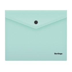 Teczka plastikowa na guzik Berlingo A5+ kolor: miętowy (4670028119600)