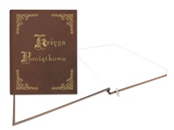 Kronika Warta KSIĘGA PAMIĄTKOWA - beżowy 100k. 255 mm x 320 mm (319-033)