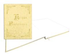 Kronika Warta KSIĘGA PAMIĄTKOWA - beżowy 100k. 255 mm x 320 mm (319-033)