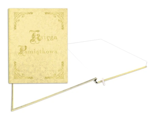 Kronika Warta KSIĘGA PAMIĄTKOWA - beżowy 100k. 255 mm x 320 mm (319-033)