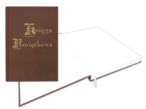 Kronika Warta księga pamiatkowa złocona - brązowy 144k. 220 mm x 307 mm (319-048)