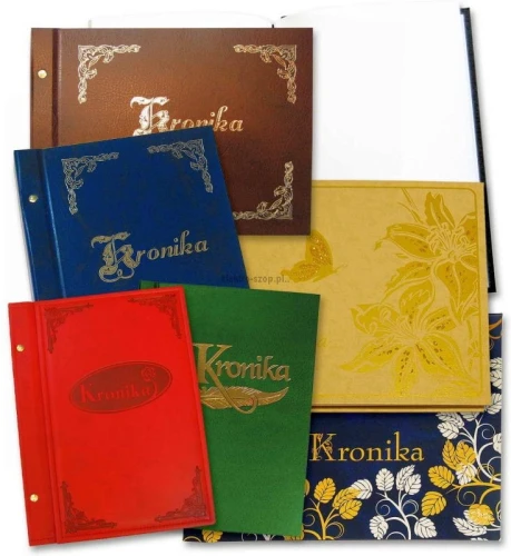 Kronika Warta KRONIKA ZŁOCONA PION - mix 100k. 250 mm x 345 mm (319-025,026,027,028)