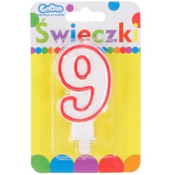 Świeczka urodzinowa Godan CYFERKA (NO200R/9)